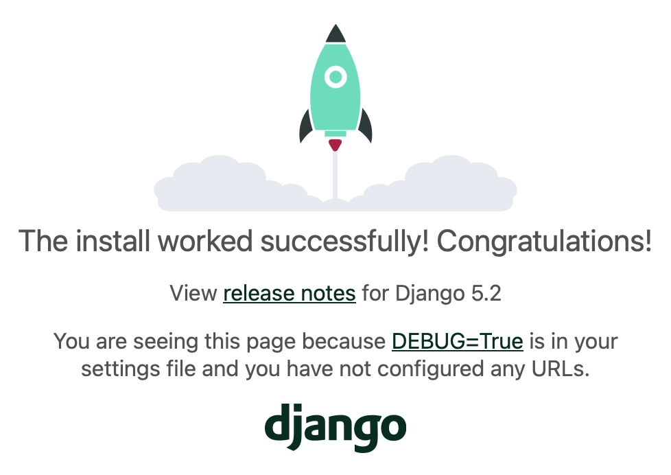Django Welcome Page