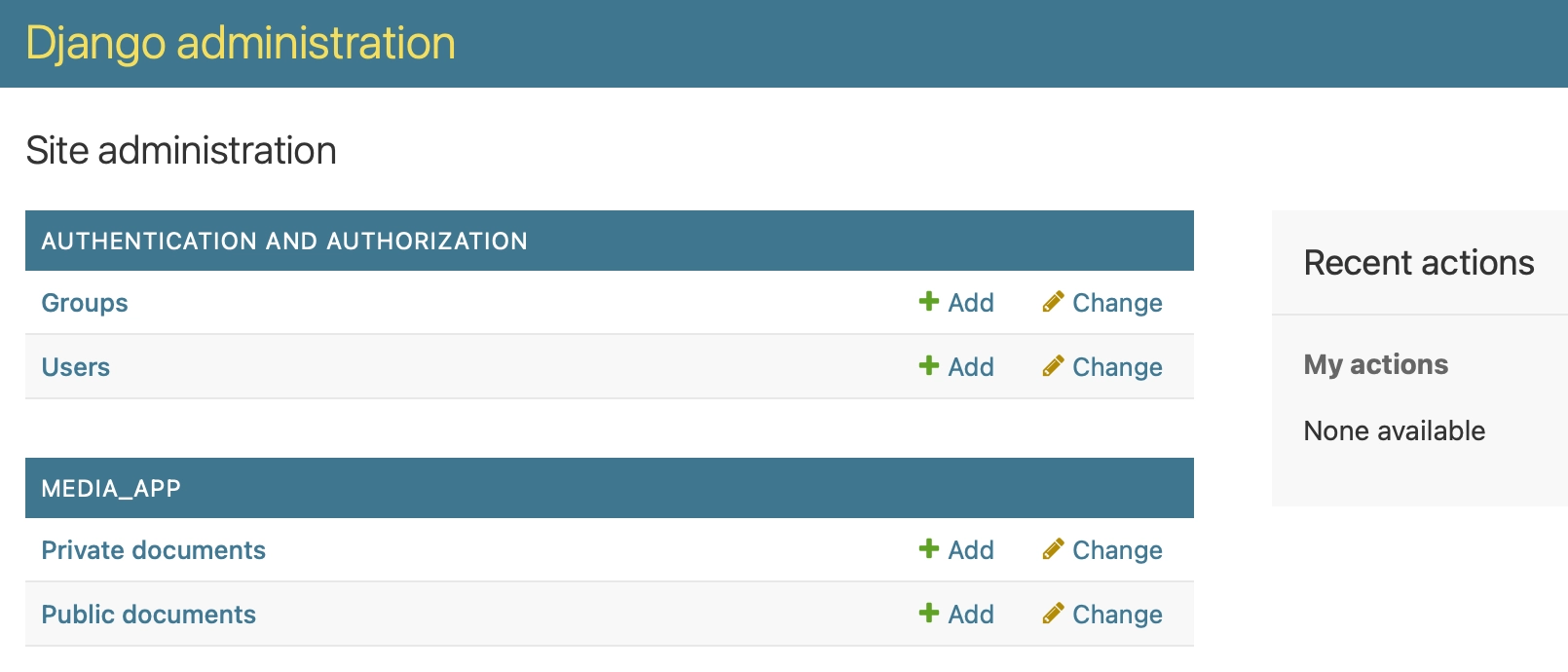 Django Admin Interface
