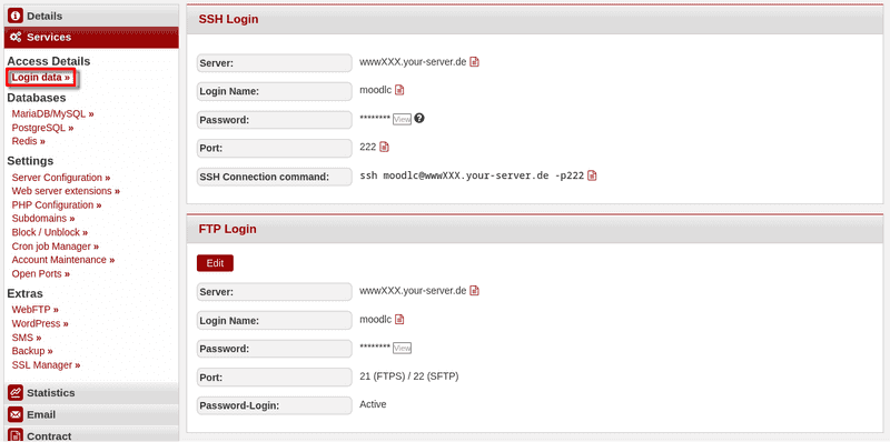 01 konsoleH login data