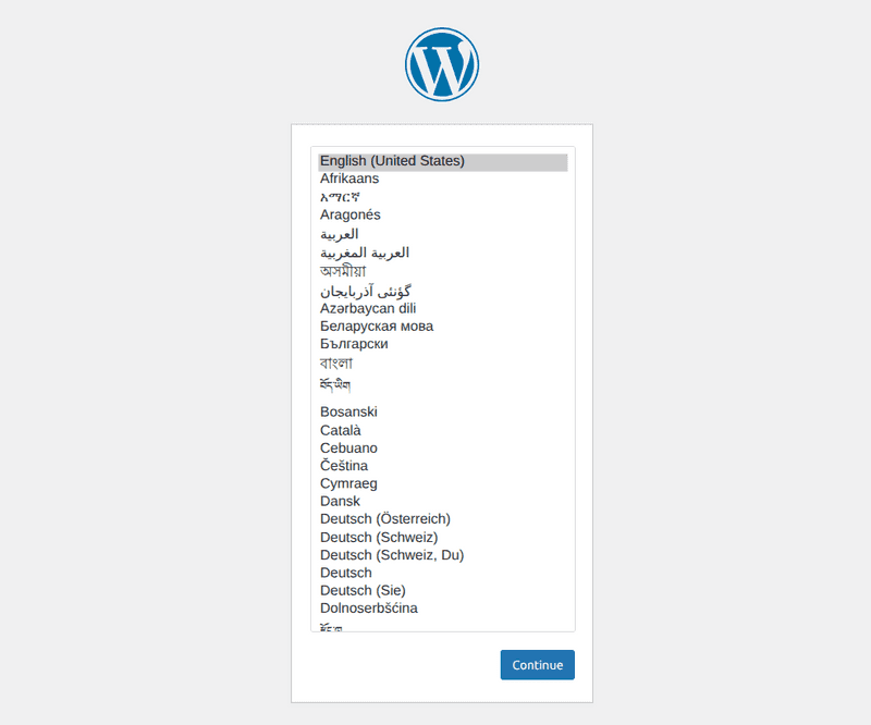 wordpress language picker