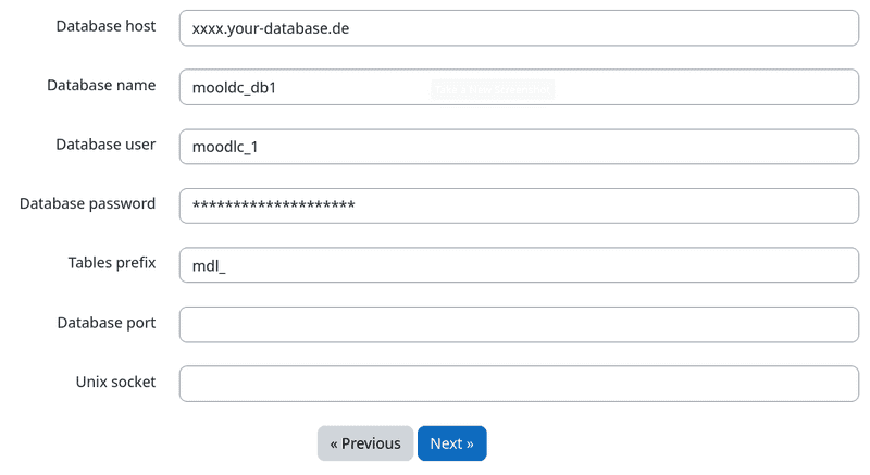 07 Moodle database login