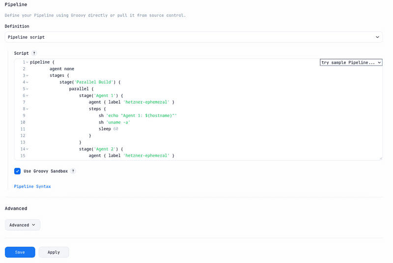 Pipeline Code