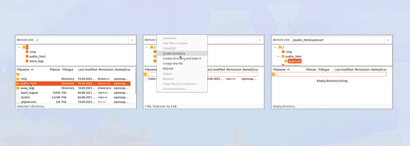 03 FTP add subdirectory