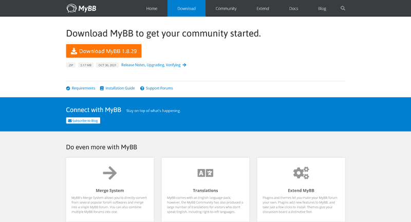 MyBB website