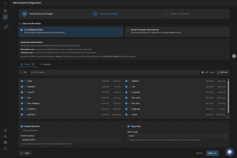 create stream