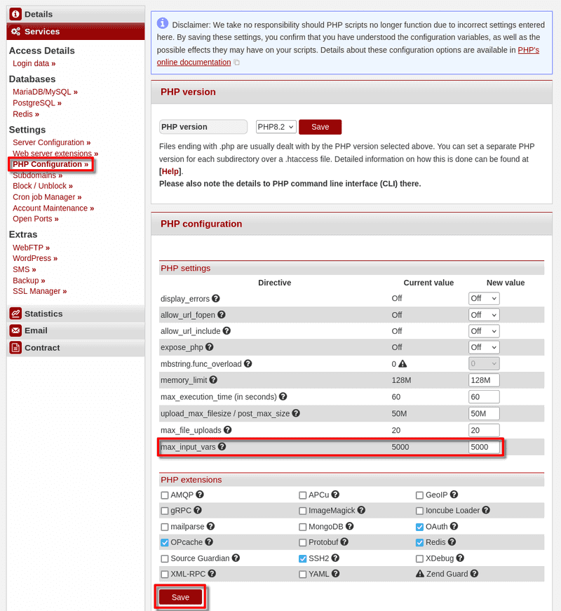 02 konsoleH max input vars