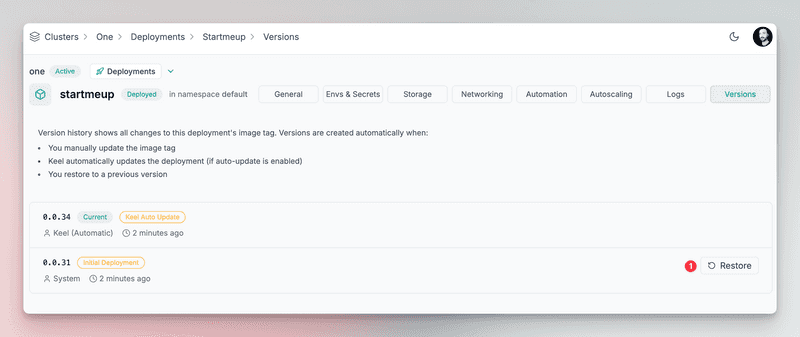 Edka application deployment