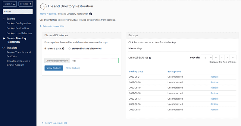 Screenshot Description