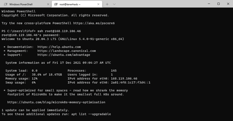ssh command