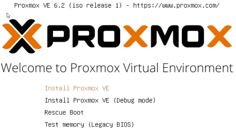 "Install Proxmox"