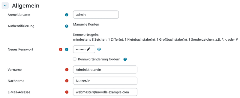 08 Moodle admin login de