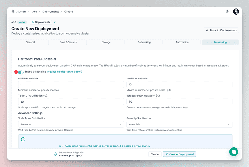 Edka application deployment