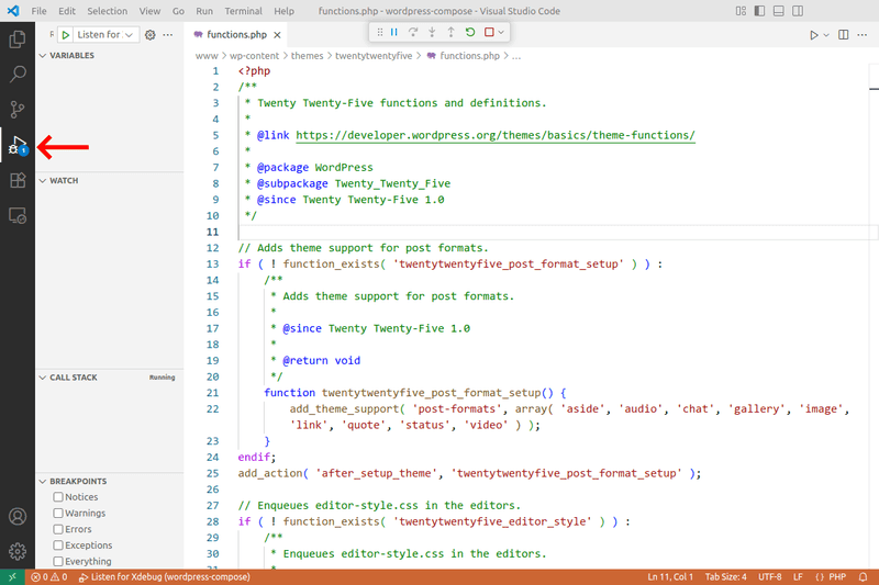 vscode run and debug