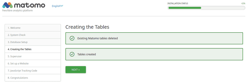 MatomoTestingDatabase