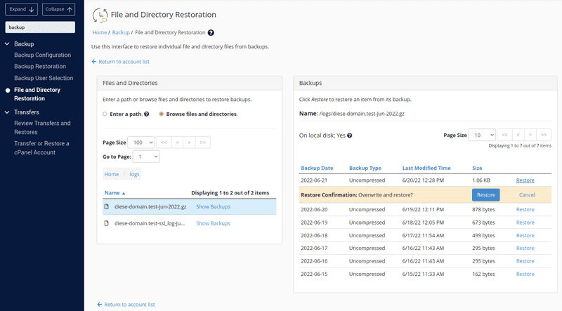 Screenshot Description