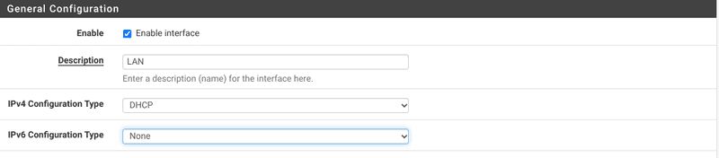 pfSense LAN