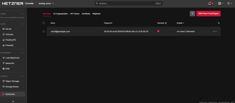 Add an SSH key