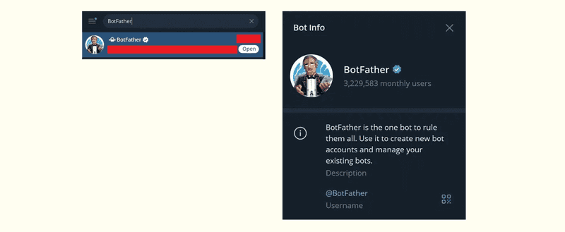 search BotFather
