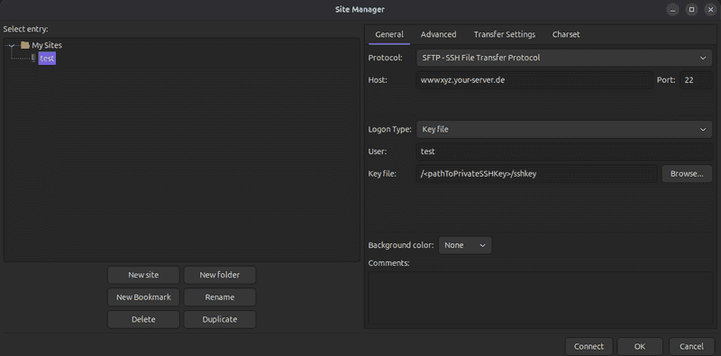 FileZillaSiteManager