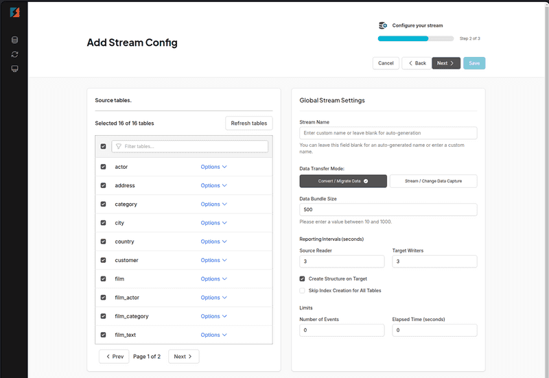 create stream