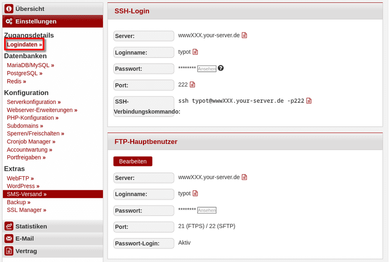 01 konsoleH login data de