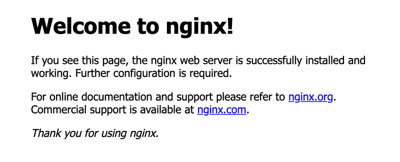 Welcome to Nginx!