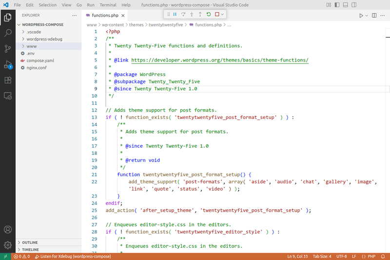 vscode start debugging
