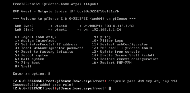 pfSense easyrule