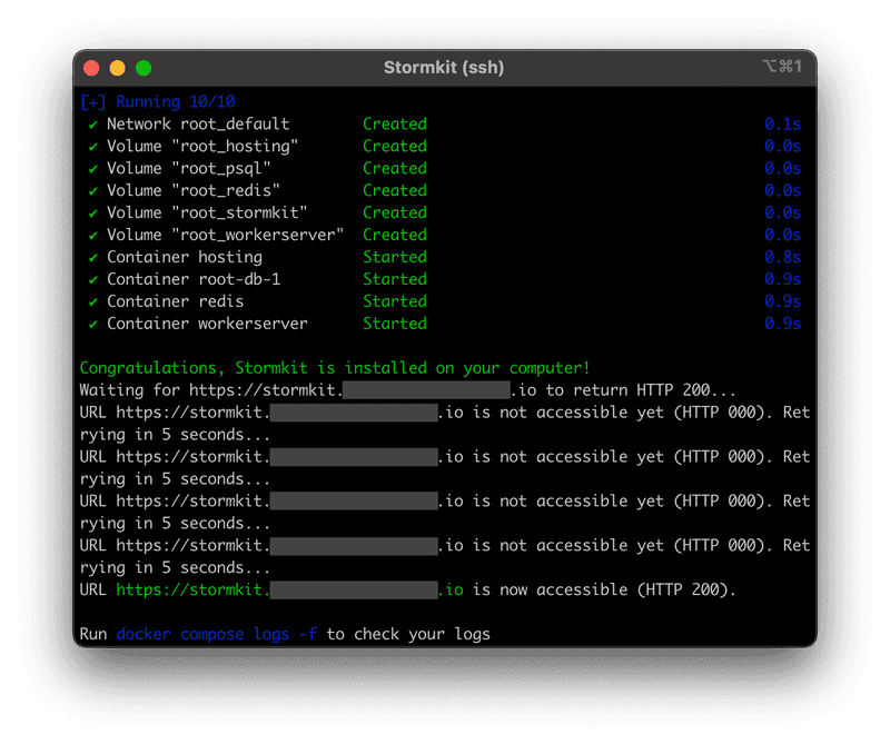 Install Stormkit via script
